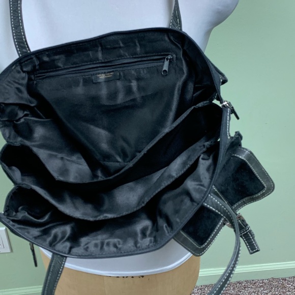 🆕MULTI-compartment with pockets suede handbag - Picture 2 of 5